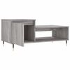 vidaXL Mesa de centro madera contrachapada gris Sonoma 100x50x45 cm