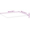 vidaXL Tablero de mesa rectangular madera maciza de acacia 100x80x2 cm