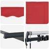 vidaXL Toldo Retr&aacute;ctil Rojo 350 x 200 cm tela