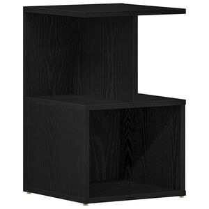 vidaXL Armario de Noche Roble Negro 35 x 35 x 55 cm