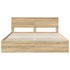 vidaXL Estructura de cama Roble Sonoma 180 x 200 cm Madera Ingenieril