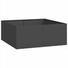 vidaXL Jardinera acero negro 100x100x40 cm
