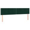 vidaXL Cama box spring con colch&oacute;n terciopelo verde oscuro 200x200 cm