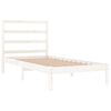 vidaXL Estructura de cama sin colchón madera de pino blanca 90x200 cm