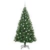vidaXL &Aacute;rbol de Navidad artificial Verde 180 cm PVC y Acero y Pl&aacute;stico