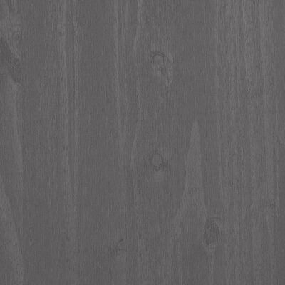 vidaXL Mesita de noche HAMAR madera pino maciza gris claro 40x35x62 cm
