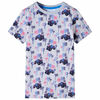 Camiseta infantil gris melange 128