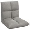 vidaXL Sill&oacute;n ajustable Gris Claro