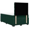 vidaXL Cama box spring con colch&oacute;n terciopelo verde oscuro 120x200 cm