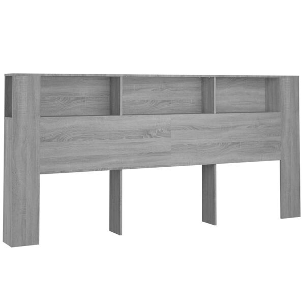 vidaXL Mueble cabecero gris Sonoma 120x18,5x102,5 cm