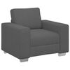 vidaXL Sill&oacute;n de tela de pana gris oscuro 60 cm