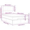 vidaXL Estructura de cama otomana colch&oacute;n tela topo 120x190 cm