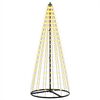 vidaXL &Aacute;rbol de Navidad LED 165 cm 270 LED Blanco C&aacute;lido Hierro Negro