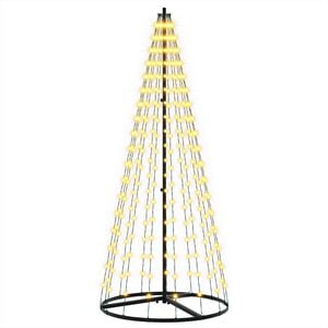 vidaXL &Aacute;rbol de Navidad LED 165 cm 270 LED Blanco C&aacute;lido Hierro Negro