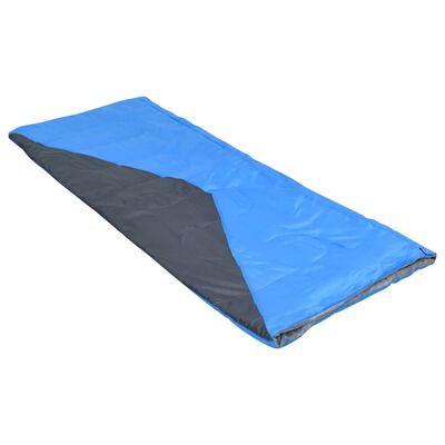 vidaXL Sacos de dormir de sobre ligero 2 piezas azul 1100 g 10°C
