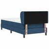vidaXL Cama tipo Box Spring con colch&oacute;n Azul 90 x 200 cm tela