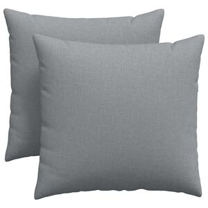 vidaXL Cojines de sof&aacute; 2 pcs Gris Claro 45 x 45 cm tela