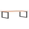 vidaXL Estante de lavabo de pared de acero y madera maciza de roble
