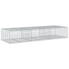 vidaXL Cesta de gaviones con cubierta hierro galvanizado 300x100x50 cm