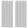 vidaXL Cortina de Voil&eacute; 2 uds. Gris Claro 245 x 140 cm Poli&eacute;ster