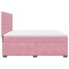 vidaXL Cama box spring con colch&oacute;n terciopelo rosa 180x200 cm