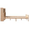 vidaXL Cama con estanter&iacute;a sin colch&oacute;n madera maciza de pino 135x190cm
