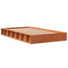 vidaXL Estructura de cama sin colch&oacute;n madera maciza marr&oacute;n 75x190 cm