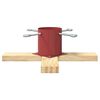 vidaXL Soporte para Árbol de Navidad 1.73 Rojo 50 x 50 x 16 cm