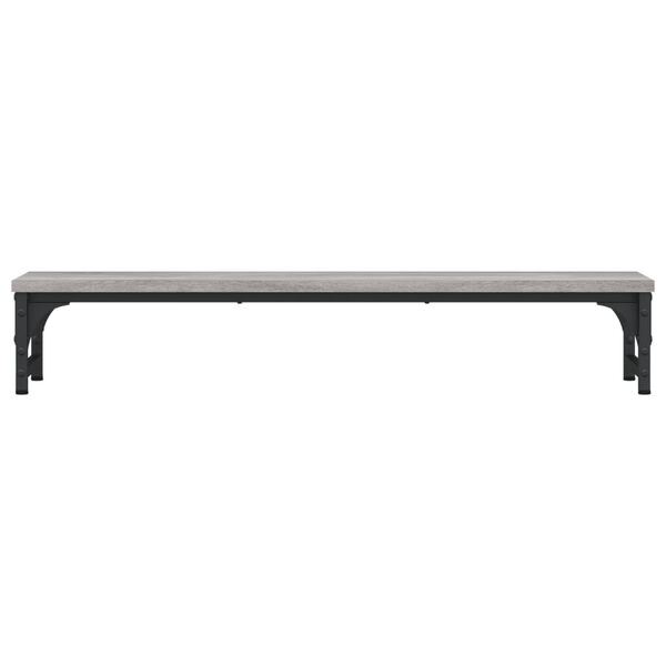 vidaXL Soporte de pantalla madera ingenier&iacute;a gris Sonoma 85x23x15,5 cm