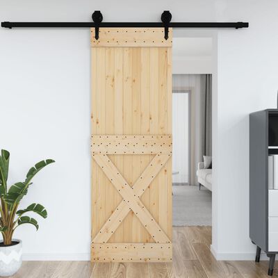 vidaXL Puerta NARVIK madera maciza pino 80x210 cm
