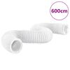 vidaXL Conducto de escape PVC 6 m &Oslash;20 cm