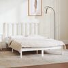 vidaXL Estructura de cama sin colch&oacute;n madera de pino blanca 140x190 cm