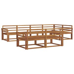 vidaXL Conjunto de sof&aacute;s de exterior 7 pcs Natural