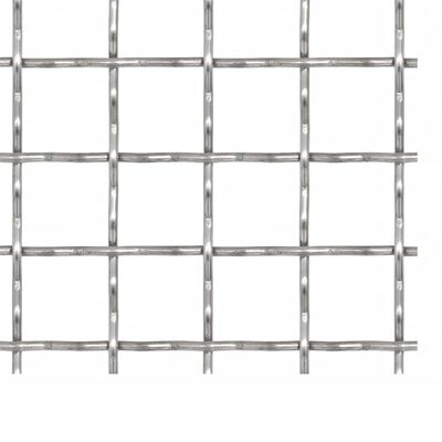 vidaXL Panel de malla de jardín alambre rizado 50x50cm 11x11x2mm acero