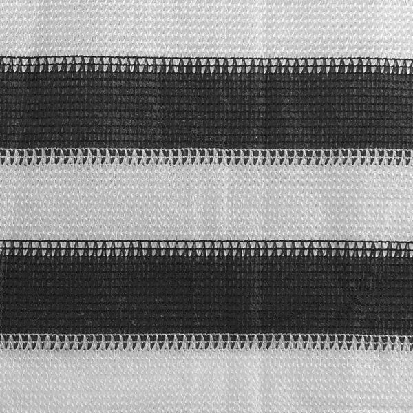 vidaXLToldo para balc&oacute;n HDPE 75x600 cm gris antracita y blanco