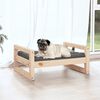vidaXL Cama para perros madera maciza de pino 65,5x50,5x28 cm