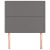 vidaXL Cabecero de cama gris 80x5x118/128 cm piel sint&eacute;tica