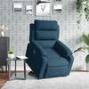 vidaXL Sill&oacute;n reclinable elevable de terciopelo azul