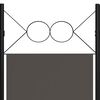 vidaXL Biombo divisor de 5 paneles gris antracita 200x180 cm
