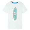 vidaXL Camiseta de manga corta infantil color crudo 116