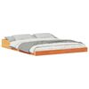 vidaXL Estructura de cama Marr&oacute;n cera 160 x 200 cm