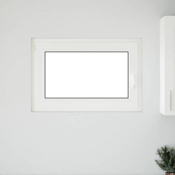 vidaXL Ventana de s&oacute;tano "RISOR" 90x50 cm oscilobatiente DIN izquierda antracita