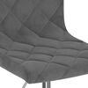 vidaXL Sillas de comedor giratorias 2 unidades terciopelo gris oscuro