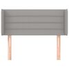 vidaXL Cabecero de tela gris claro 93x16x78/88 cm