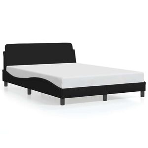 vidaXL Estructura de cama Dover tela negro 120x200 cm