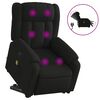 vidaXL Sill&oacute;n de masaje el&eacute;ctrico reclinable elevable tela negro