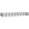 vidaXL Perrera de exterior de acero 25,4 m&sup2;