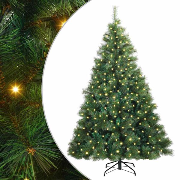 vidaXL &Aacute;rbol de Navidad artificial con 300 LED Verde 180 cm PE y PVC