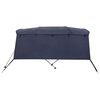 vidaXL Toldo bimini 4 arcos con paredes laterales 243x(185-198)x137 cm