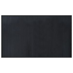 vidaXL Alfombra rectangular bamb&uacute; negro 60x100 cm